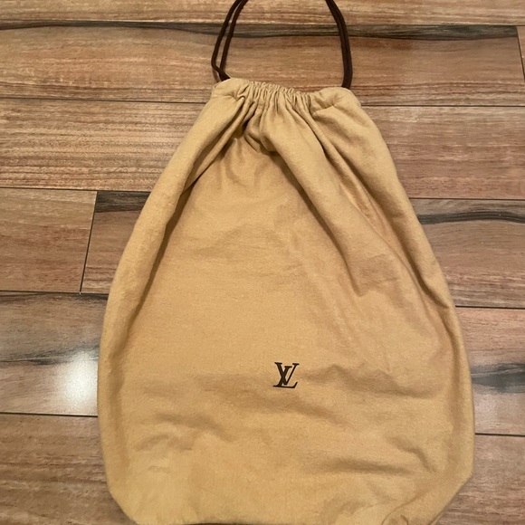 🖤🖤 RARE- VINTAGE LV DUSTBAG w/Drawstring (Vintage are darker brown/thicker) - Picture 2 of 11